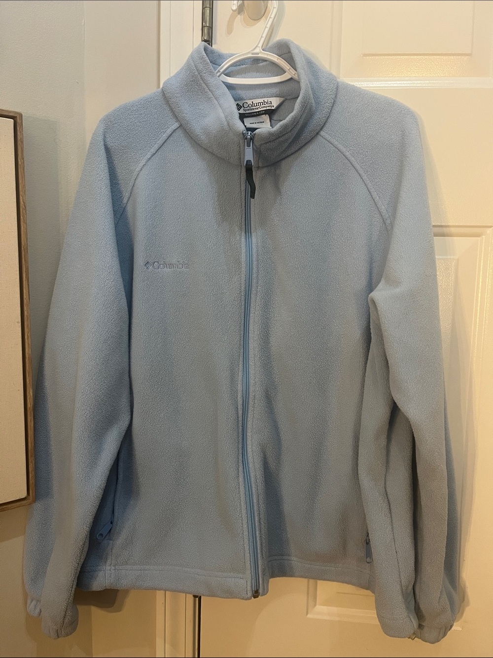 Columbia Women's Light Blue Fleece Full-Zip Jacket